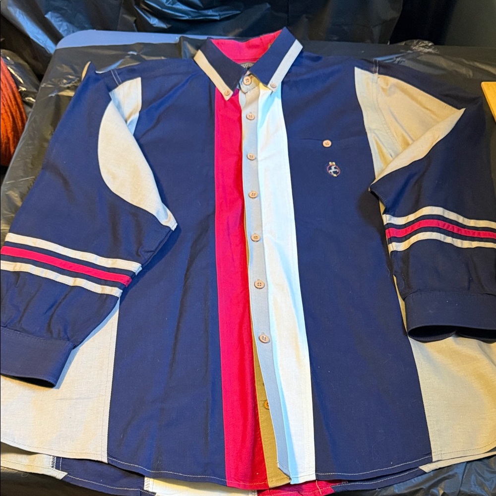 Spindle River Vintage Western Color  Blocked  LS 100% Cotton